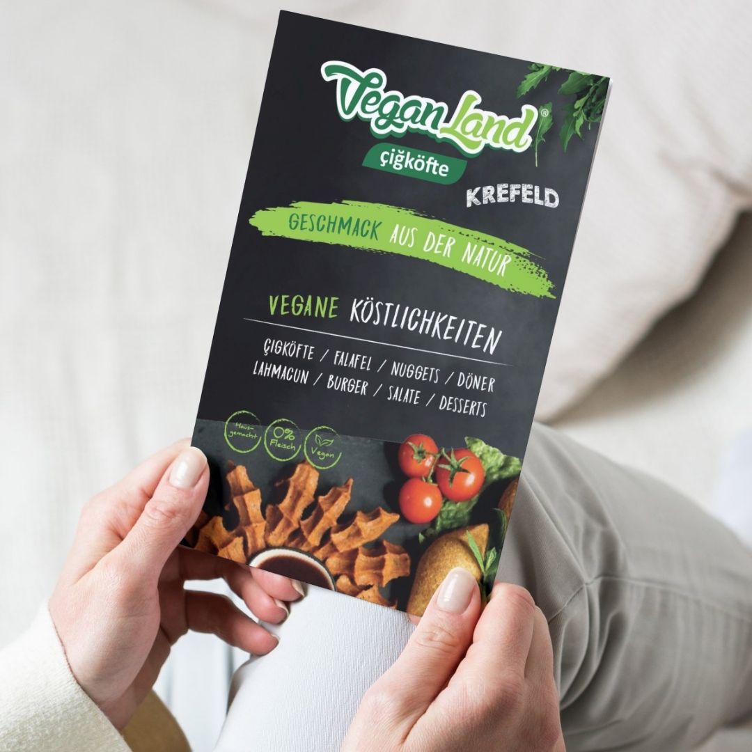 Flyer Veganland Krefeld